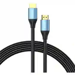 Cablu video Vention, HDMI(T) la HDMI(T), 2m, 4K 60hz, conectori auriti, cupru, negru, 