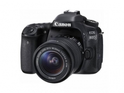 Camera foto DSLR Canon EOS 80D, 24.2MP, Black + Obiectiv EF-S 18-55mm IS STM