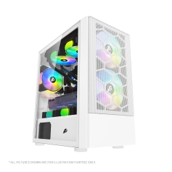 Carcasa 1stPlayer Gaming X4-M WHITE, RGB, Fara Sursa