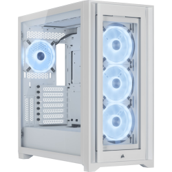 Carcasa Corsair iCUE 5000X RGB QL Edition Mid-Tower ATX Case — True White