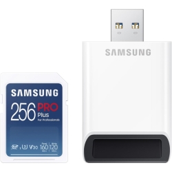 Card de memorie Samsung Full SD, PRO Plus, 256GB, 160MB/s + adaptor