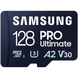 Card de memorie Samsung PRO Ultimate microSDXC UHS-I, 128GB, Adaptor SD, Blue