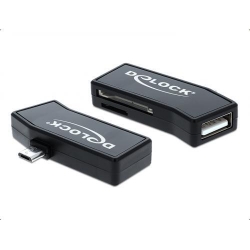 Card Reader Delock Micro USB + USB A + SD / SDHC / MS / MMC + Micro SD