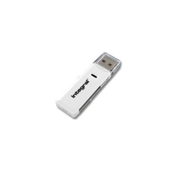 Card Reader Integral INCRSDMSD, USB 2.0, White