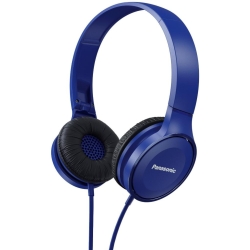 Casti Audio On Ear pliabile Panasonic RP-HF100ME-A, Cu fir, Microfon, Albastru
