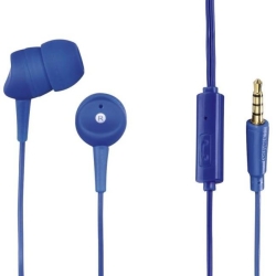 Casti pentru telefon Hama 184043, In ear, jack 3.5mm, fir 1.2m, microfon, Albastru