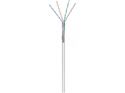 CAT 5e network cable, SF/UTP, m, grey, 100 m - CCA, AWG 26/7 (stranded), PVC