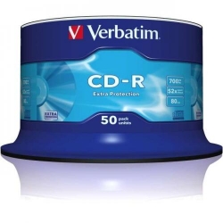CD-R Verbatim 52X, 700MB, 50 buc, Extra Protection Spindle