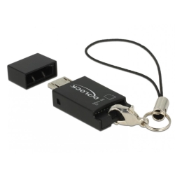 Cititor de carduri micro USB-B OTG la Micro SD, Delock 91738