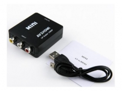 Convertor semnal analogic (3xRCA) la semnal digital HDMI, negru VA-369-BX