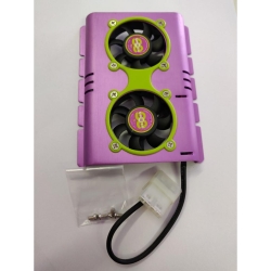 Cooler HDD Speeze ball bearing, 2 ventilatoare, alimentare molex, EE-HD01