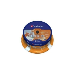 DVD-R Verbatim 16x, 4.7GB, 25buc, Spindle