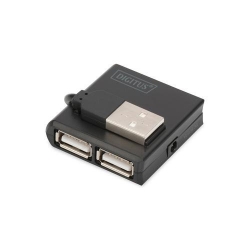 HUB SUB Digitus DA-70217, 4x USB 2.0, Black