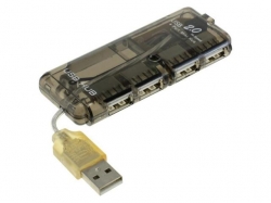 Hub USB 2.0 4 porturi, negru HUB4M-BK-BU