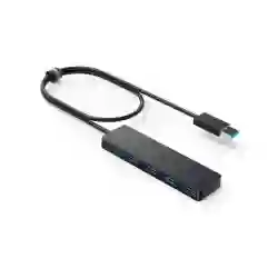 Hub USB Anker UltraSlim, 4 porturi USB 3.0, negru