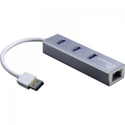 Hub USB Inter-Tech Argus IT-310-S, 3x USB, Silver