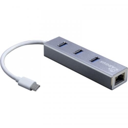 Hub USB Inter-Tech Argus IT-410-S, 3x USB, Silver