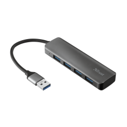 Hub USB Trust Halyx, 4x USB 3.2, Grey