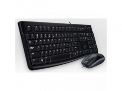 Kit Logitech MK120 - Tastatura, USB, US International layout, Black + Mouse Optic, USB, Black