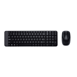 Kit Wireless Logitech K220 - Tastatura, USB, Black + Mouse Laser M150, USB, Black