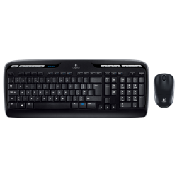Kit Wireless Logitech MK3300 - Tastatura, USB, Black + Mouse Optic M215, USB, Black