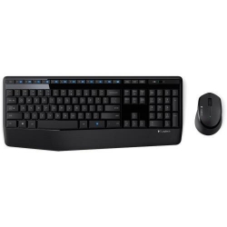 Kit Wireless Logitech MK345 - Tastatura, USB, Layout US, Black + Mouse Optic, USB, Black