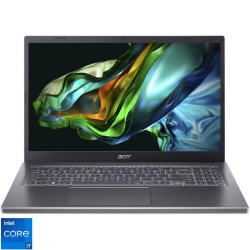 Laptop Acer 15.6'' Aspire 5 A515-58M, FHD IPS, Procesor Intel® Core™ i7-1355U (12M Cache, up to 5.00 GHz), 16GB DDR5, 512GB SSD, Intel Iris Xe, No OS, Steel Grey
