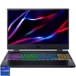 Laptop Acer Gaming 15.6'' Nitro 5 AN515-58, QHD IPS 165Hz, Procesor Intel® Core™ i9-12900H (24M Cache, up to 5.00 GHz), 32GB DDR5, 1TB SSD, GeForce RTX 4060 8GB, No OS, Black