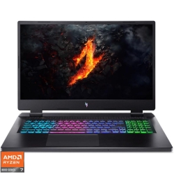 Laptop Acer Gaming 17.3'' Nitro 17 AN17-42, FHD IPS 165Hz, Procesor AMD Ryzen™ 7 8845HS (16M Cache, up to 5.10 GHz), 16GB DDR5, 512GB SSD, GeForce RTX 4050 6GB, No OS, Obsidian Black