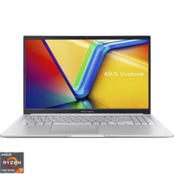 Laptop ASUS 15.6'' Vivobook 15 M1502YA, FHD, Procesor AMD Ryzen™ 7 7730U (16M cache, up to 4.53 GHz), 16GB DDR4, 512GB SSD, Radeon, No OS, Cool Silver