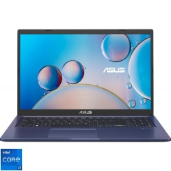 Laptop ASUS 15.6 X515EA, FHD, Procesor Intel Core i7-1165G7 (12M Cache, up to 4.70 GHz, with IPU), 8GB DDR4, 512GB SSD, Intel Iris Xe, No OS, Peacock Blue