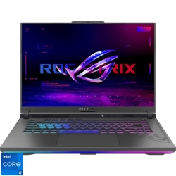 Laptop ASUS Gaming 16'' ROG Strix G16 G614JU, QHD+ 240Hz, Procesor Intel Core i7-13650HX (24M Cache, up to 4.90 GHz), 16GB DDR5, 512GB SSD, GeForce RTX 4050 6GB, No OS, Eclipse Gray