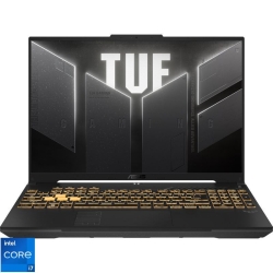 Laptop ASUS Gaming 16'' TUF F16 FX607JU, FHD+ 165Hz, Procesor Intel® Core™ i7-13650HX (24M Cache, up to 4.90 GHz), 16GB DDR5, 512GB SSD, GeForce RTX 4050 6GB, No OS, Mecha Gray