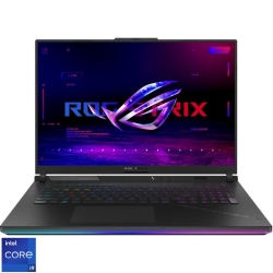 Laptop ASUS Gaming 18'' ROG Strix SCAR 18 G834JZR, 2.5K 240Hz G-Sync, Procesor Intel® Core™ i9 14900HX (36M Cache, up to 5.80 GHz), 32GB DDR5, 1TB SSD, GeForce RTX 4080 12GB, No OS, Off Black