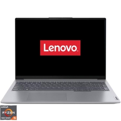 Laptop Lenovo 16'' ThinkBook 16 G6 ABP, WUXGA IPS, Procesor AMD Ryzen™ 5 7530U (16M Cache, up to 4.50 GHz), 16GB DDR4, 512GB SSD, Radeon, No OS, Arctic Grey