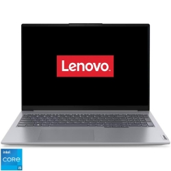 Laptop Lenovo 16'' ThinkBook 16 G6 IRL, WUXGA IPS, Procesor Intel® Core™ i5-1335U (12M Cache, up to 4.60 GHz), 8GB DDR5, 256GB SSD, Intel Iris Xe, No OS, Arctic Grey