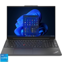Laptop Lenovo 16'' ThinkPad E16 Gen 1, WUXGA IPS, Procesor Intel® Core™ i5-1335U (12M Cache, up to 4.60 GHz), 8GB DDR4, 512GB SSD, Intel Iris Xe, Win 11 Pro, Graphite Black