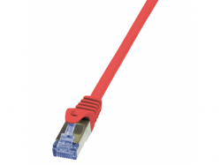 Patchcord Logilink, Cat.6A, S/FTP, 0.25m, Red