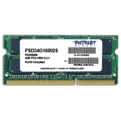 Memorie notebook Patriot 4GB, DDR3, 1600MHz, CL11, 1.5v