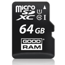 Memory Card Goodram MicroSDXC, 64GB, Clasa 10 + Adaptor SD