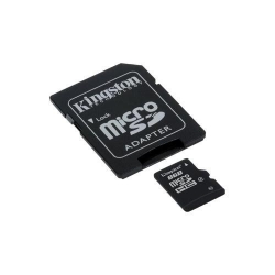 Memory card Kingston MicroSDHC 8GB, Clasa 4 + Adaptor SD