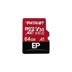 Memory Card Patriot EP Series, Micro SDXC V30, 64GB, Clasa 10