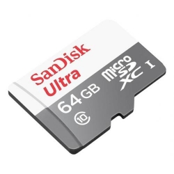 Memory Card SanDisk Ultra Line microSD, 64GB, Clasa 10 + Adaptor SD