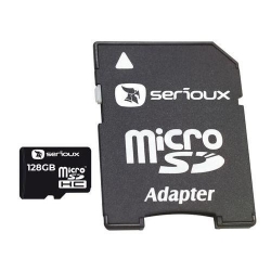 Memory Card Serioux MicroSDHC 128GB, Clasa 10 + Adaptor SD