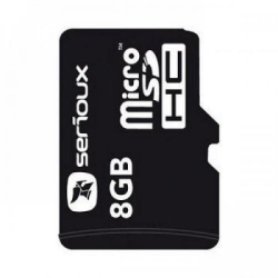 Memory Card Serioux MicroSDHC 8GB cu adaptor SDHC