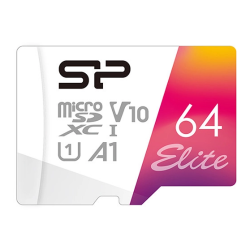 Memory Card Silicon Power Elite microSDXC 64GB, Clasa10 + Adaptor SD
