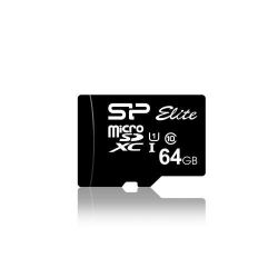 Memory Card Silicon Power Elite MicroSDXC 64GB, Class 10 UHS-1 + Adaptor SD