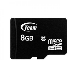 Memory card TeamGroup Micro SDHC 8GB Class 10 + Adapter