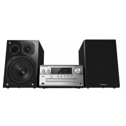 Microsistem audio High-Res Panasonic SC-PMX90EG-S, 120W, BT, USB-DAC, Lincs D-Amp, Difuzoare 3 cai, Optical-in, Argintiu
