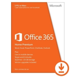 Microsoft Office 365 pentru acasă, all languages, Subscriptie 1 an - 6 utilizatori, pentru Windows/Mac, iOS si Android, licenta electronica